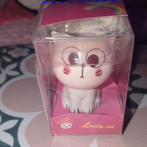 Creative Bonsai Ceramic Planter Cute White Cat Figurine